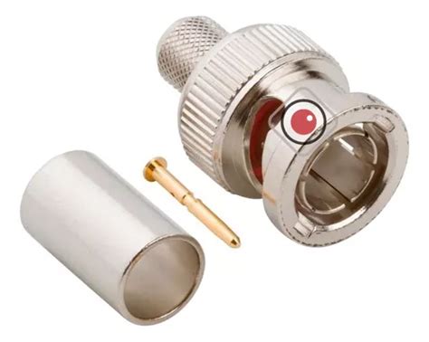 Ficha Conector Bnc Macho Para Crimpear Rg59 Cámara Dvr Cctv