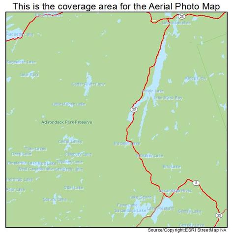 Aerial Photography Map of Speculator, NY New York