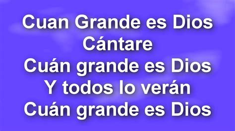 CUAN GRANDE ES DIOS Chords - Chordify