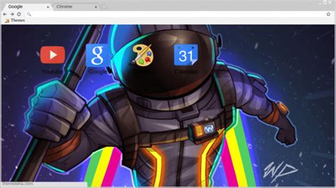 Fortnite Dark Voyager Fan Art Chrome Theme Themebeta