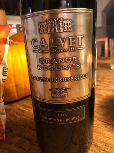 Calvet Grande R Serve France Bordeaux Bordeaux Sup Rieur