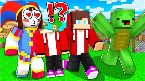 Pomni Stole Clothes Jj And Mikey In Minecraft Challenge Maizen Youtube