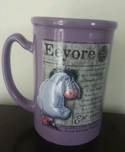 RARE EXTRA LARGE EEYORE WALT DISNEY STORE COFFEE TEA MUG Winnie The