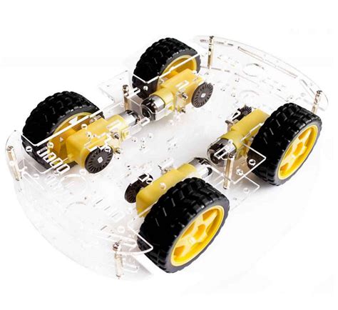 4WD Kit Smart Robot Car Acrylic Chassis Of Best Quality