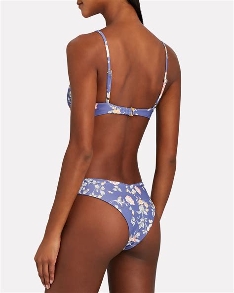 Weworewhat Vintage Floral Bikini Top Intermix