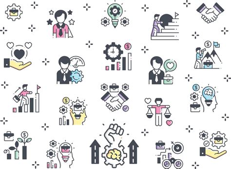 Company S Core Values Icon Set 3760804 Vector Art At Vecteezy