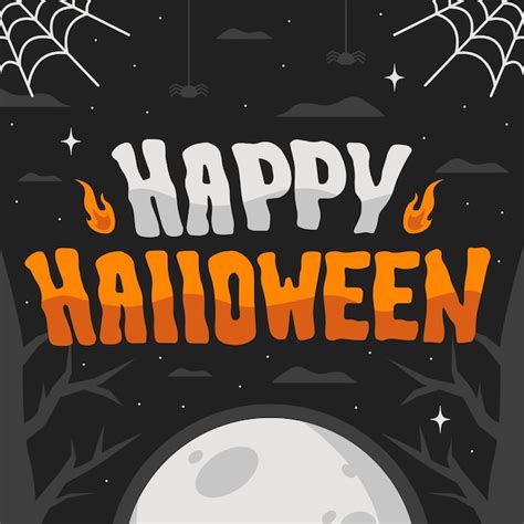 Feliz Halloween Letras Vector Gratis