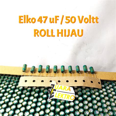 Jual Kapasitor Elco Uf V Roll Capasitor Elko Uf Volt