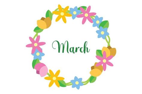 Month Cover March Svg Cut File By Creative Fabrica Crafts · Creative