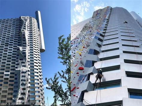 Look The Worlds Tallest Climbing Wall Is In Copenhagen Denmark Gma