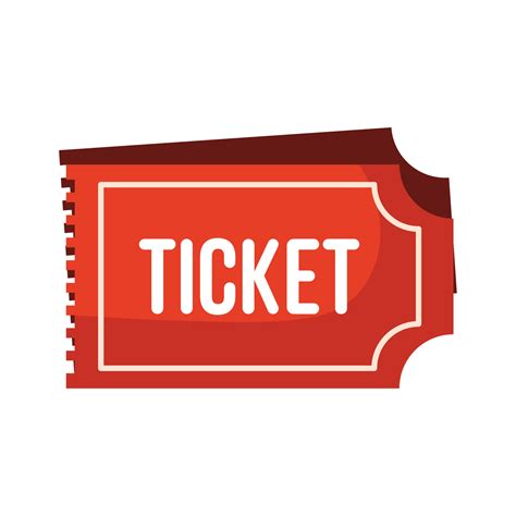 red ticket design 21386618 Vector Art at Vecteezy