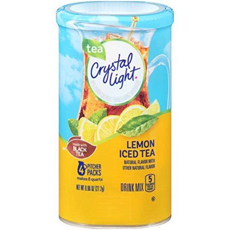 Crystal Light Drink Mix Lemon Iced Tea Pitcher Packets