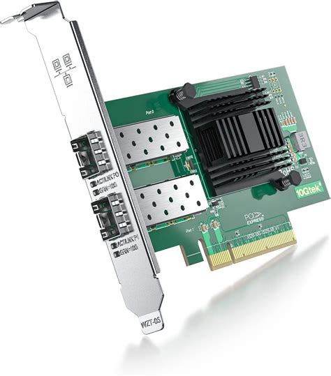 Nicgiga 10gbe Pcie X8 Ethernet Adapter Carte Réseau Sfp Ports Intel X520 Da1 X520 82599es