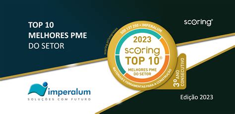 A Imperalum está no TOP 10 Melhores PME do Setor pelo 3º ano