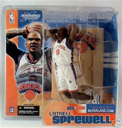 Latrell Sprewell Ny Knicks White Jersey Mcfarlane Toys Nba Sports Picks