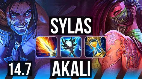 SYLAS Vs AKALI MID Comeback 300 Games 42k DMG EUW Master 14