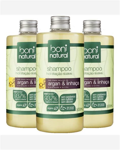 Riachuelo Kit Shampoo Boni Natural Argan E Linha A Ml Unidades