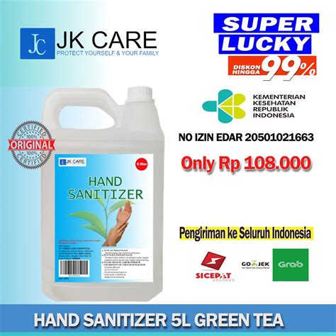 Jual Jkcare Hand Sanitizer Liter Cair Kemasan Isi Ulang Lemon