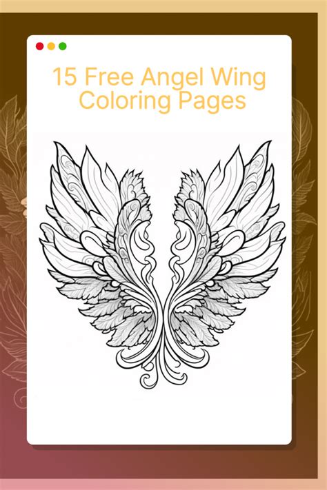 Angel Wings Coloring Page | 15 Celestial Printables - Artsydee ...