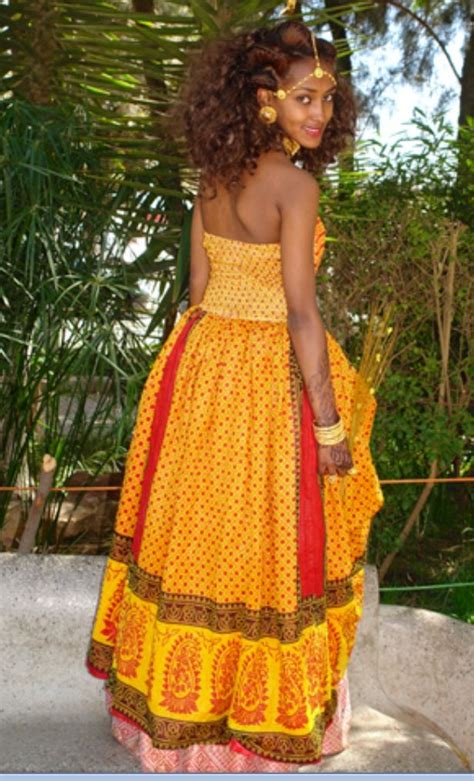 Eritrean dress Ethiopian Traditional Dress, African Traditional Wedding ...