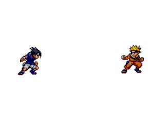 Naruto Vs Sasuke Pixel Art Gif - Iwanna Fly