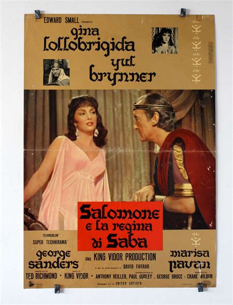 Salomone E La Regina Di Saba Movie Poster Solomon And Sheba Movie