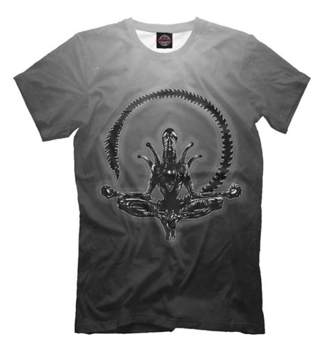 Alien Xenomorph Zen T Shirt High Quality Microfiber Tee Etsy