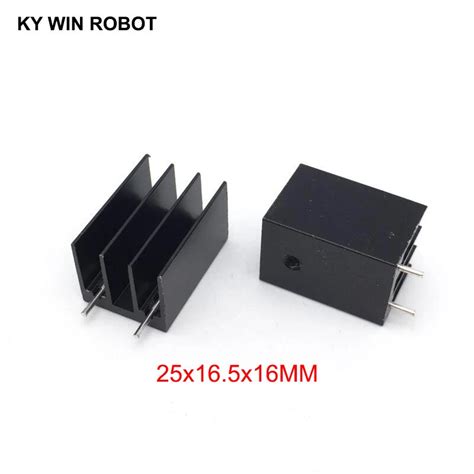 10 Pcs Aluminium To 220 Heatsink To 220 Heat Sink Transistor Radiator To220 Cooler Cooling 2516