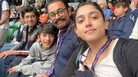 Aamir Khan Attends Wimbledon Finals With Daughter Ira And Sons Get