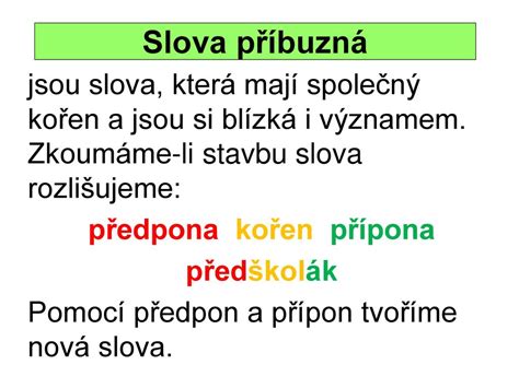 Slo P Lohy Vy Inovace Slova P Buzn Stavba Slova Ii St