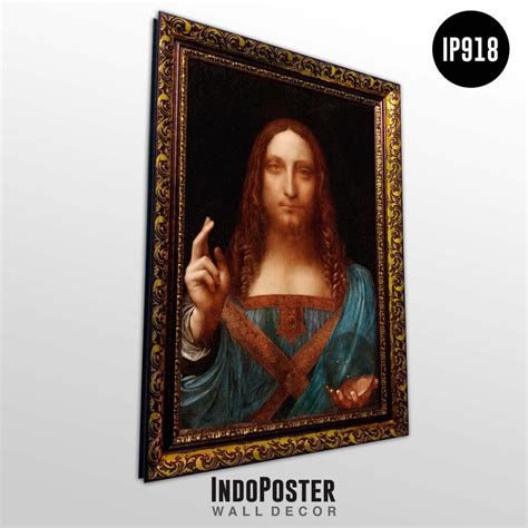 Jual Poster Lukisan Terkenal Klasik Repro Salvator Mundi - Leonardo da ...