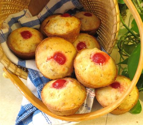 Tropical Muffins Made With Crushed Pineapple Shredded Coconut And Pecans