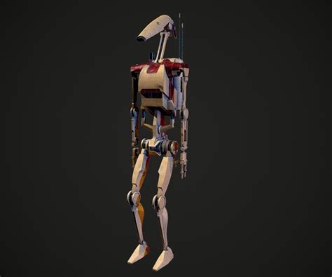 Artstation B1 Battle Droid Star Wars Game Assets