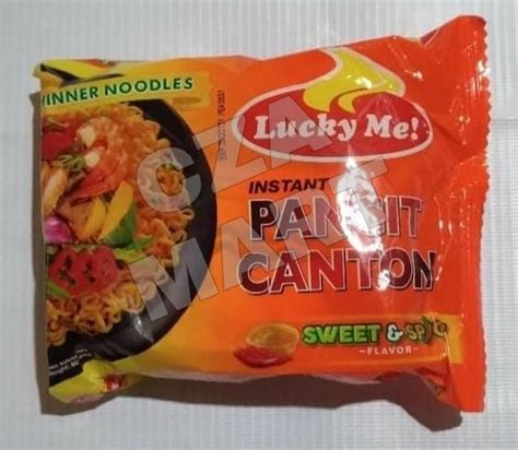 Lucky Me Instant Pancit Canton 80 Grams Thinner Noodles Flavors