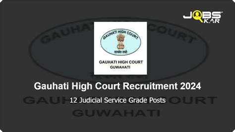 Gauhati High Court Recruitment 2024 Apply Online For 12 Judicial