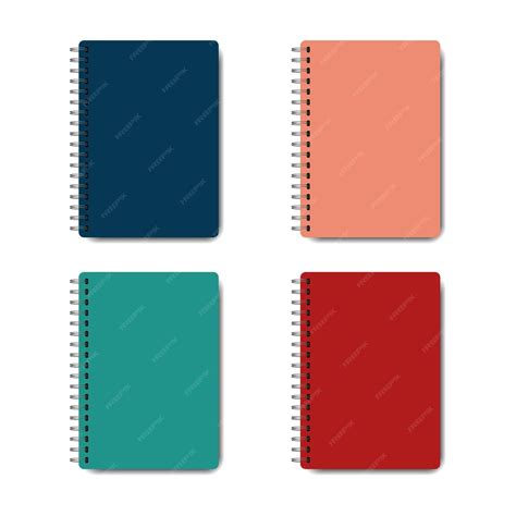 Premium Vector Spiral Notebook Icon Isolated On White Background