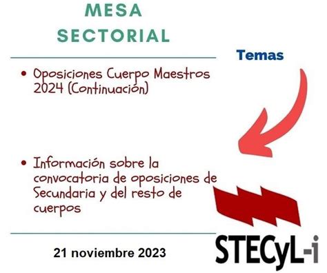 Resumen Mesa Sectorial De Educaci N De Noviembre Stecyl I