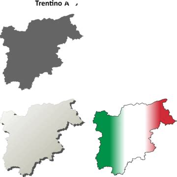 Alto Adige Map PNG Transparent Images Free Download | Vector Files ...