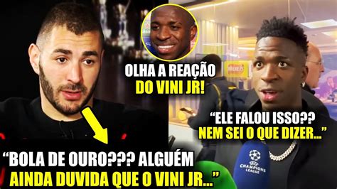 Nossa Olha O Que O Benzema Falou Do Vini Jr Do Rodrygo E Do Real