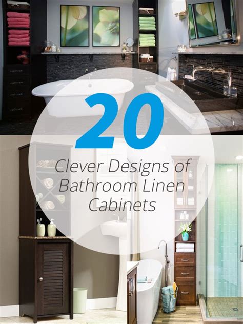 20 Clever Designs of Bathroom Linen Cabinets | Home Design Lover