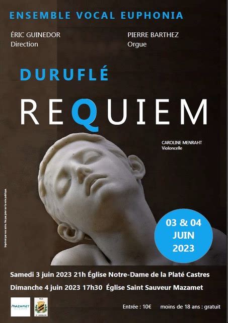 Concert Requiem De Durufl Dioc Se D Albi