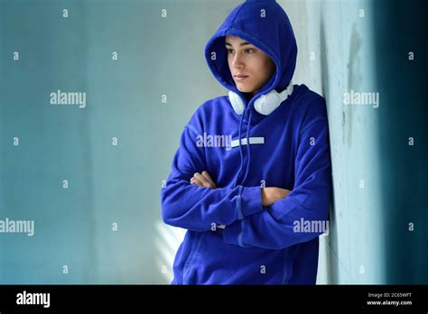 Boy In Hoodie Hi Res Stock Photography And Images Alamy