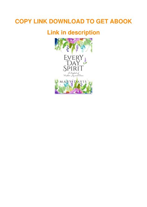 Ppt Get Pdf Download Every Day Spirit A Daybook Of Wisdom Joy And