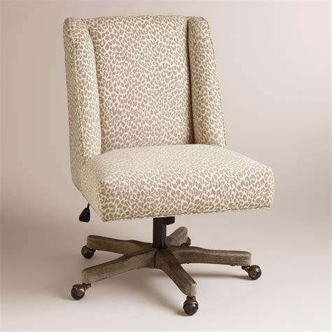 With An Updated Wingback Profile And Natural Hued Leopard Print Fabric