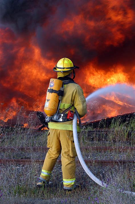 Thumbs Up Firefighter Stock Photo Image Of Thumbs Profession