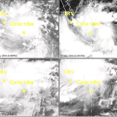 Satellite image from Indian Meteorological Department (IMD) showing ...