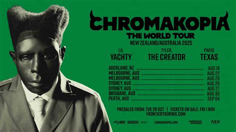 Tyler The Creator Announces Chromakopia Australian Tour Sheldon Ang