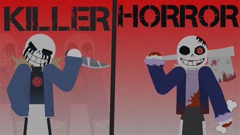 Killer Sans Vs Horror Sans Sans Aus Battle Sticknodes Animations