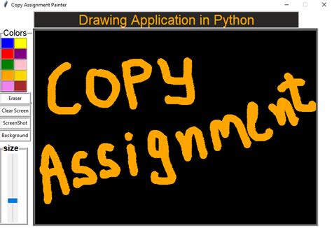 Drawing Application In Python Tkinter Copyassignment