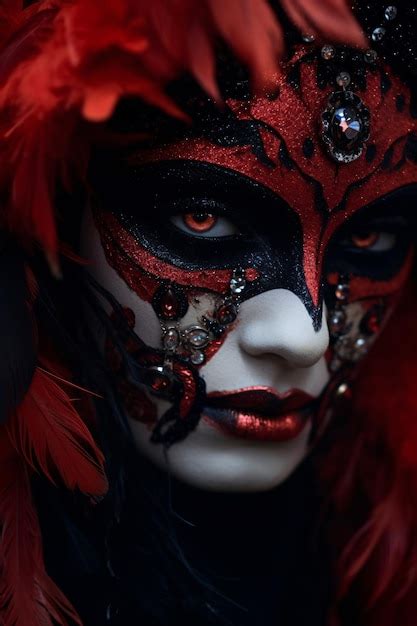 Premium AI Image | Venetian carnival masks